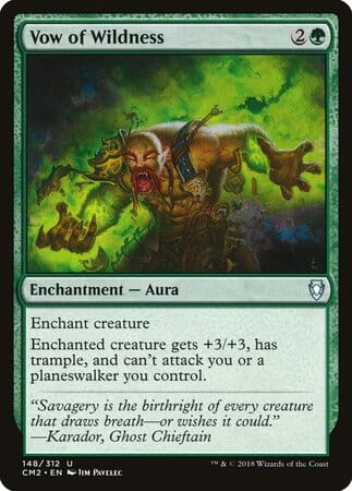 Vow of Wildness [Commander Anthology Volume II] MTG Single Magic: The Gathering  | Multizone: Comics And Games