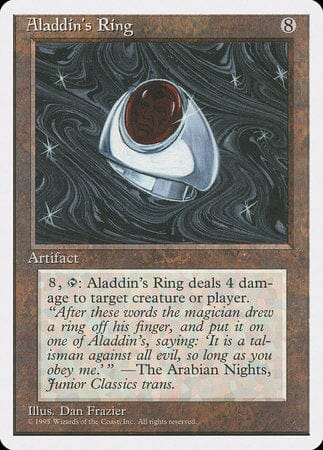 Aladdin's Ring [Fourth Edition] MTG Single Magic: The Gathering  | Multizone: Comics And Games