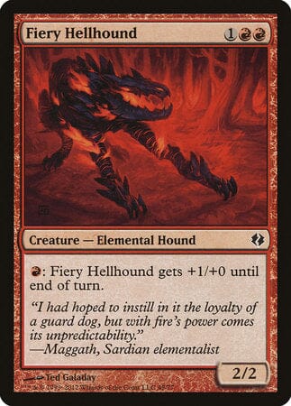 Fiery Hellhound [Duel Decks: Venser vs. Koth] MTG Single Magic: The Gathering  | Multizone: Comics And Games
