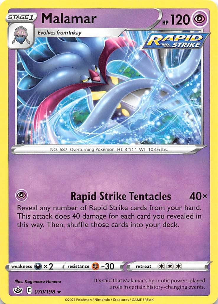Malamar (070/198) [Sword & Shield: Chilling Reign] Pokemon Single Pokémon  | Multizone: Comics And Games