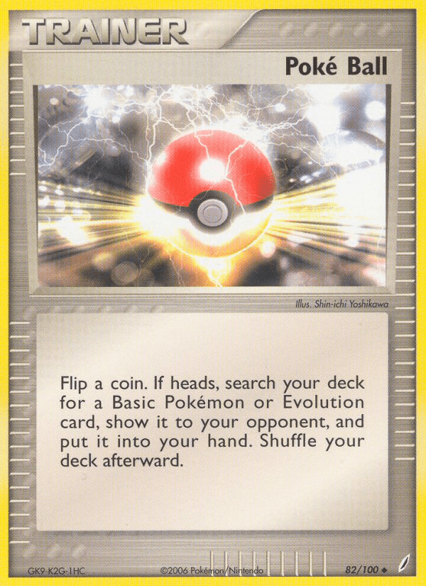 Poke Ball (82/100) [EX: Crystal Guardians] Pokemon Single Pokémon  | Multizone: Comics And Games