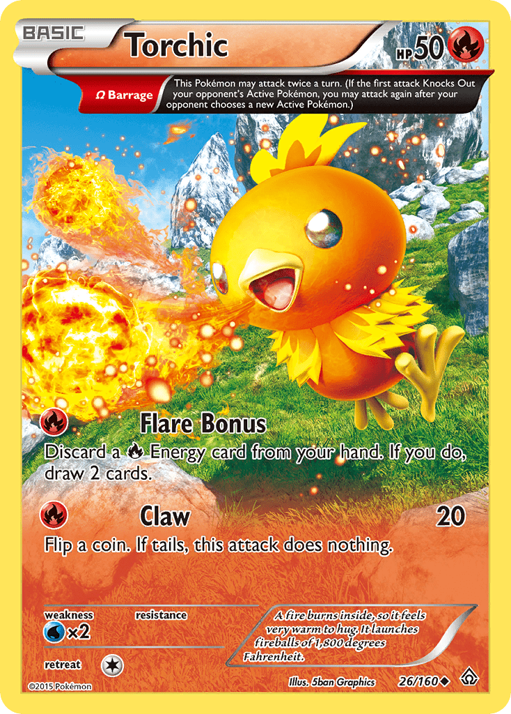 Torchic (26/160) [XY: Primal Clash] Pokemon Single Pokémon  | Multizone: Comics And Games