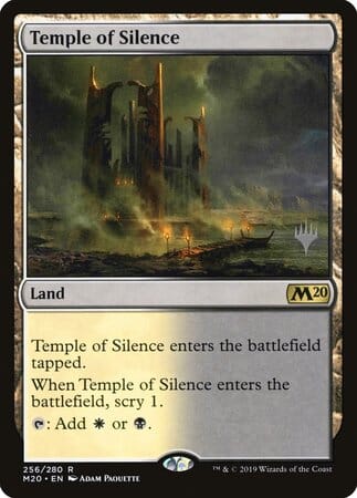 Temple of Silence [Core Set 2020 Promos] MTG Single Magic: The Gathering  | Multizone: Comics And Games