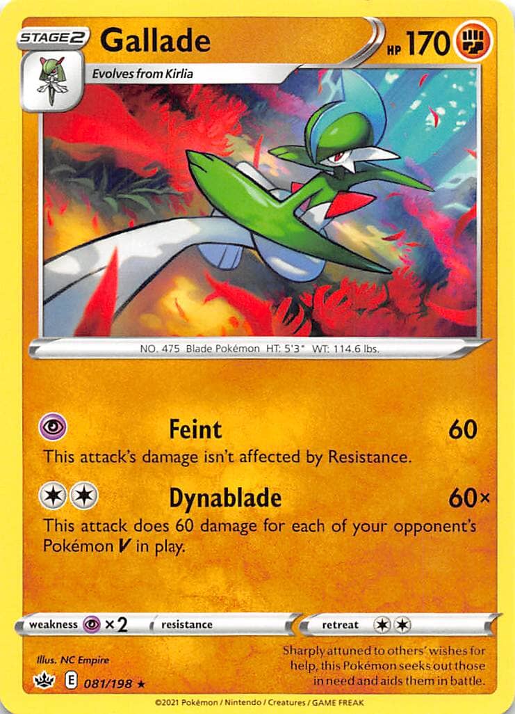 Gallade (081/198) [Sword & Shield: Chilling Reign] Pokemon Single Pokémon  | Multizone: Comics And Games