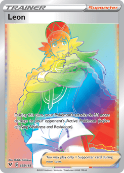 Leon (195/185) [Sword & Shield: Vivid Voltage] Pokemon Single Pokémon  | Multizone: Comics And Games