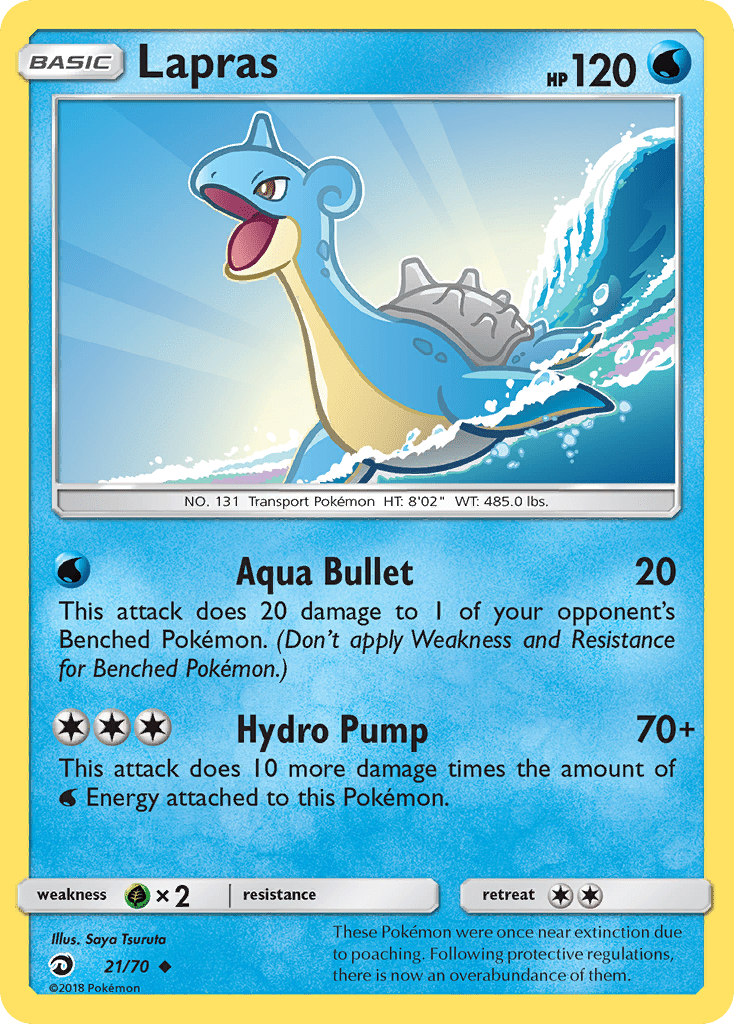Lapras (21/70) [Sun & Moon: Dragon Majesty] Pokemon Single Pokémon  | Multizone: Comics And Games