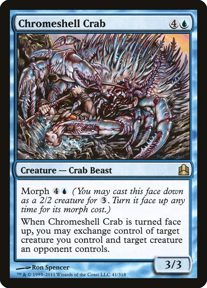 Chromeshell Crab [Commander 2011] MTG Single Magic: The Gathering  | Multizone: Comics And Games