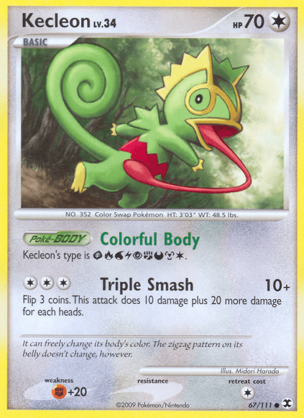 Kecleon (67/111) [Platinum: Rising Rivals] Pokemon Single Pokémon  | Multizone: Comics And Games