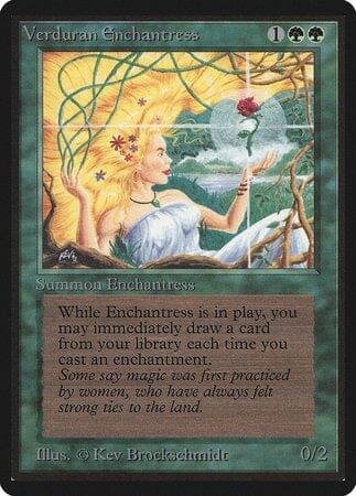 Verduran Enchantress [Limited Edition Beta] MTG Single Magic: The Gathering  | Multizone: Comics And Games