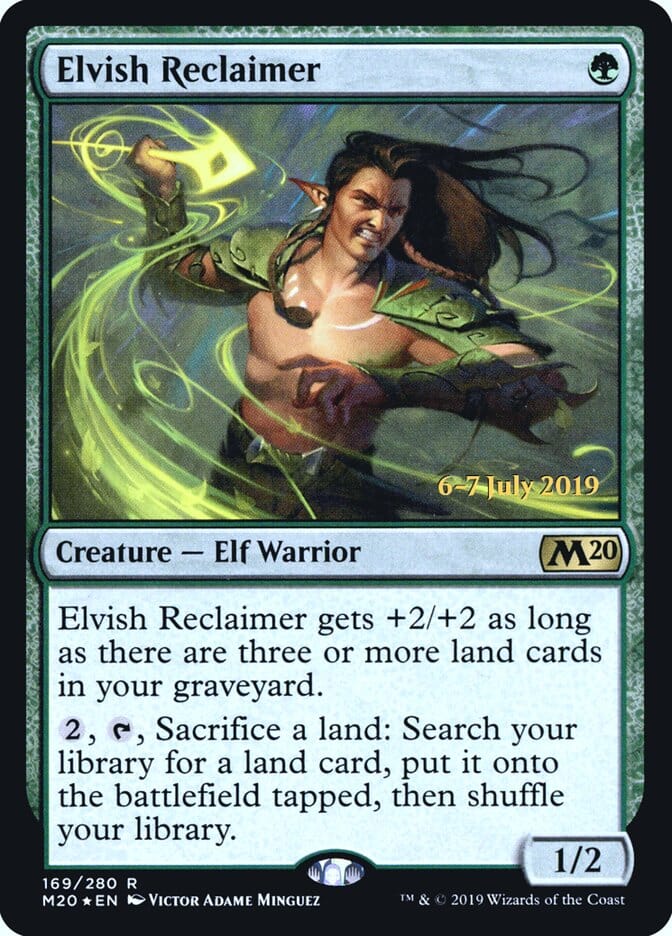 Elvish Reclaimer [Core Set 2020 Prerelease Promos] MTG Single Magic: The Gathering  | Multizone: Comics And Games