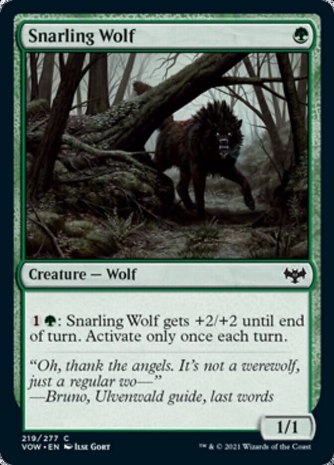 Snarling Wolf [Innistrad: Crimson Vow] | Multizone: Comics And Games