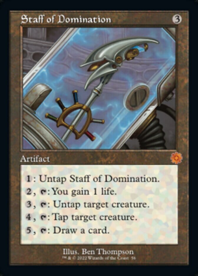 Staff of Domination (Retro) [The Brothers' War Retro Artifacts] MTG Single Magic: The Gathering  | Multizone: Comics And Games