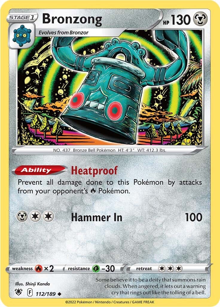Bronzong (112/189) [Sword & Shield: Astral Radiance] Pokemon Single Pokémon  | Multizone: Comics And Games