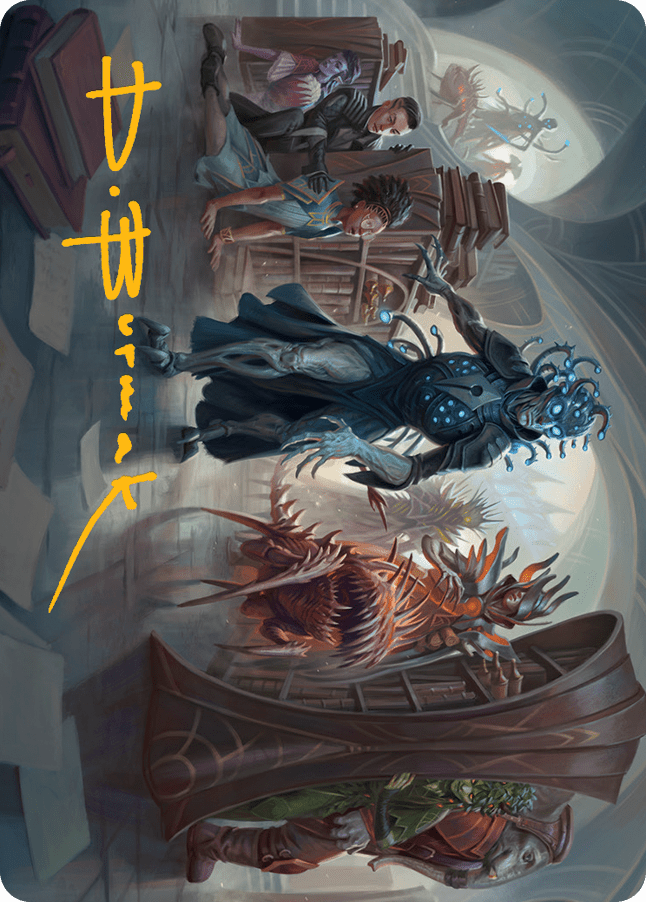 Invasion of Arcavios Art Card (Gold-Stamped Signature) [March of the Machine Art Series] MTG Single Magic: The Gathering  | Multizone: Comics And Games