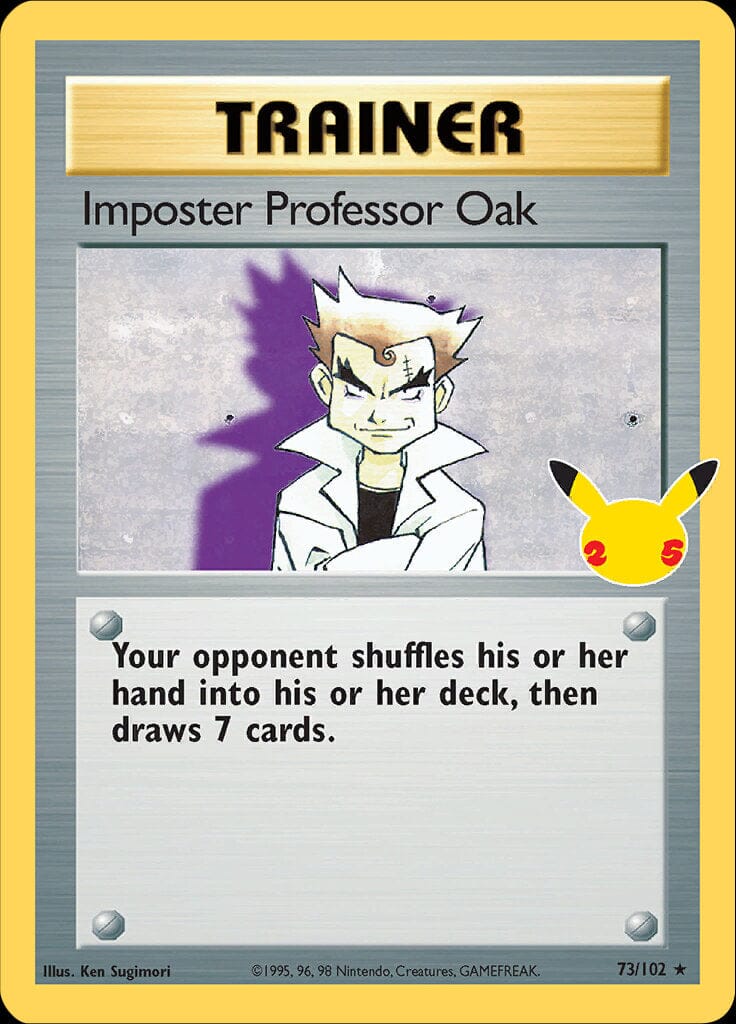 Imposter Professor Oak (73/102) [Celebrations: 25th Anniversary - Classic Collection] Pokemon Single Pokémon  | Multizone: Comics And Games