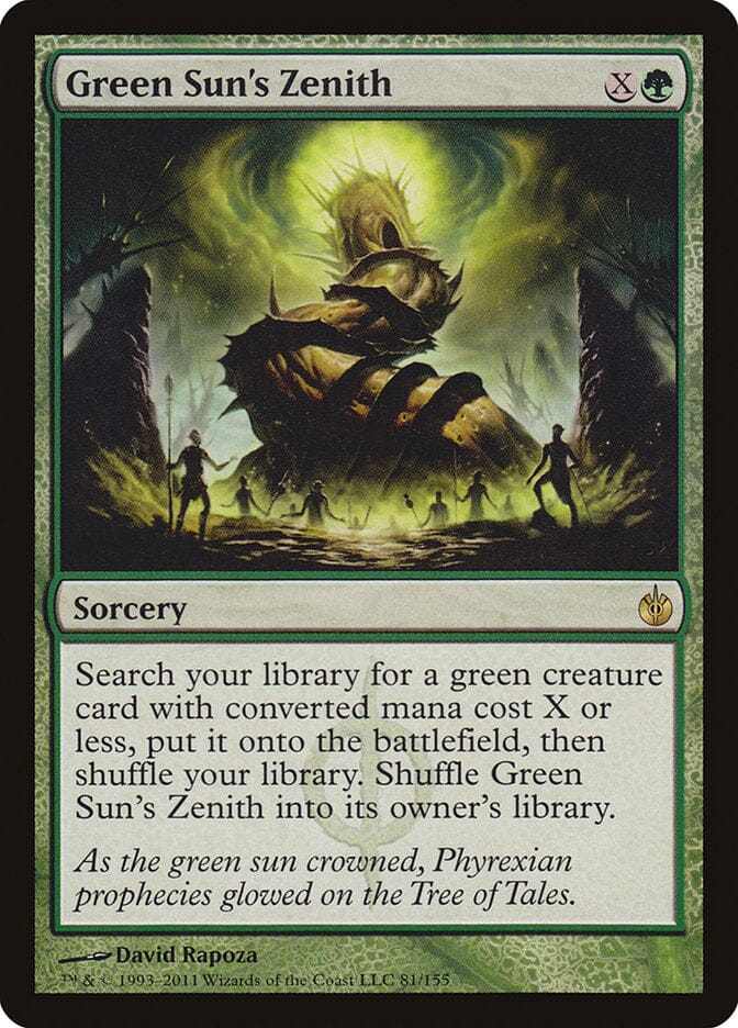 Green Sun's Zenith [Mirrodin Besieged] MTG Single Magic: The Gathering  | Multizone: Comics And Games