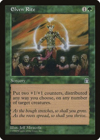 Elven Rite [Stronghold] MTG Single Magic: The Gathering  | Multizone: Comics And Games