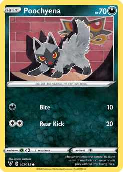 Poochyena (103/185) [Sword & Shield: Vivid Voltage] Pokemon Single Pokémon  | Multizone: Comics And Games