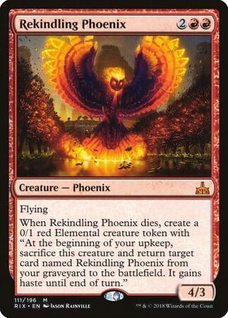 Rekindling Phoenix [Rivals of Ixalan] MTG Single Magic: The Gathering  | Multizone: Comics And Games