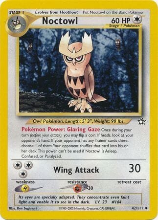Noctowl (42/111) [Neo Genesis Unlimited] Pokemon Single Pokémon  | Multizone: Comics And Games