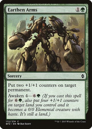 Earthen Arms [Battle for Zendikar] MTG Single Magic: The Gathering  | Multizone: Comics And Games
