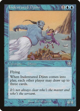 Indentured Djinn [Mercadian Masques] MTG Single Magic: The Gathering  | Multizone: Comics And Games
