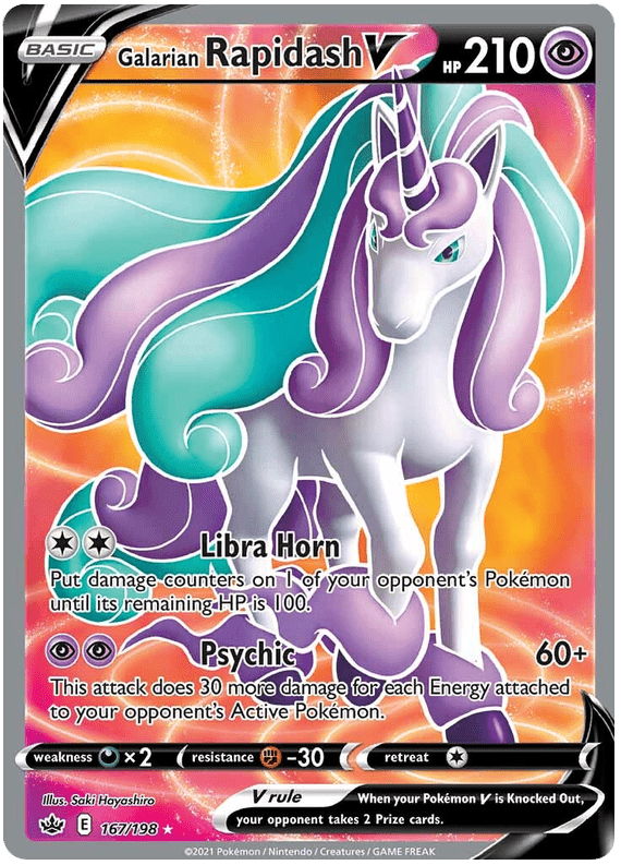 Galarian Rapidash V (167/198) [Sword & Shield: Chilling Reign] Pokemon Single Pokémon  | Multizone: Comics And Games
