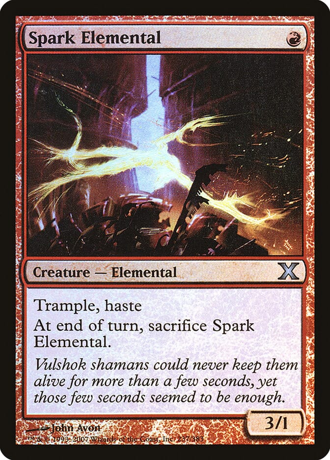 Spark Elemental (Premium Foil) [Tenth Edition] MTG Single Magic: The Gathering  | Multizone: Comics And Games