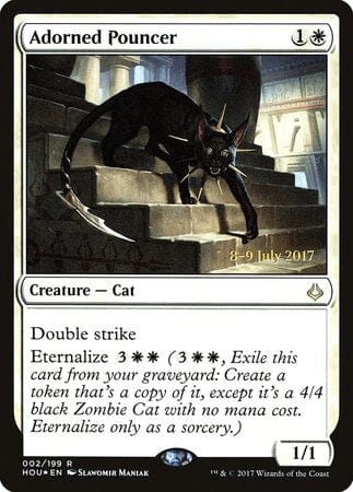 Adorned Pouncer [Hour of Devastation Promos] MTG Single Magic: The Gathering  | Multizone: Comics And Games