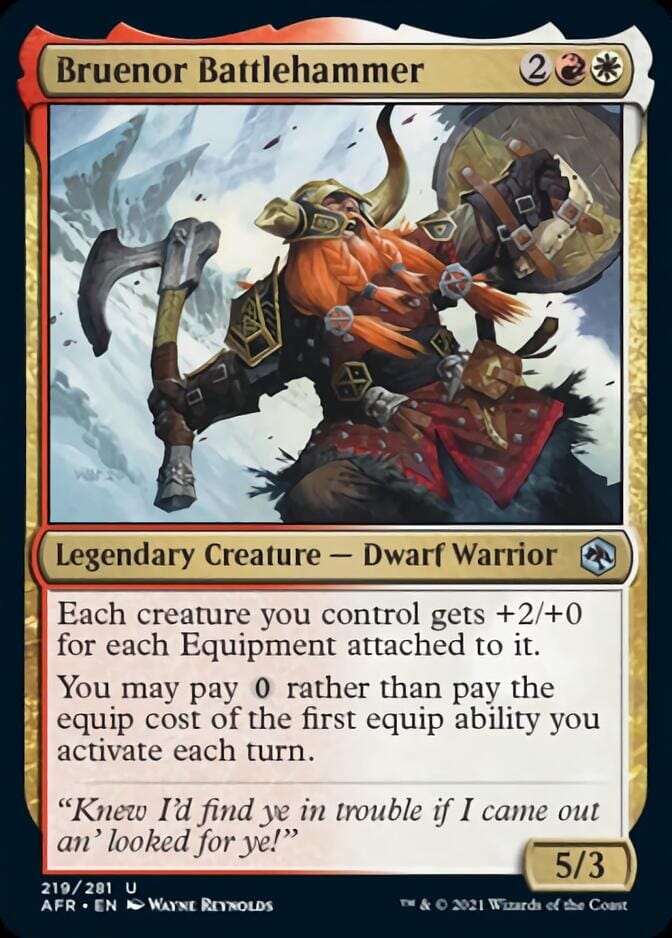 Bruenor Battlehammer [Dungeons & Dragons: Adventures in the Forgotten Realms] MTG Single Magic: The Gathering  | Multizone: Comics And Games