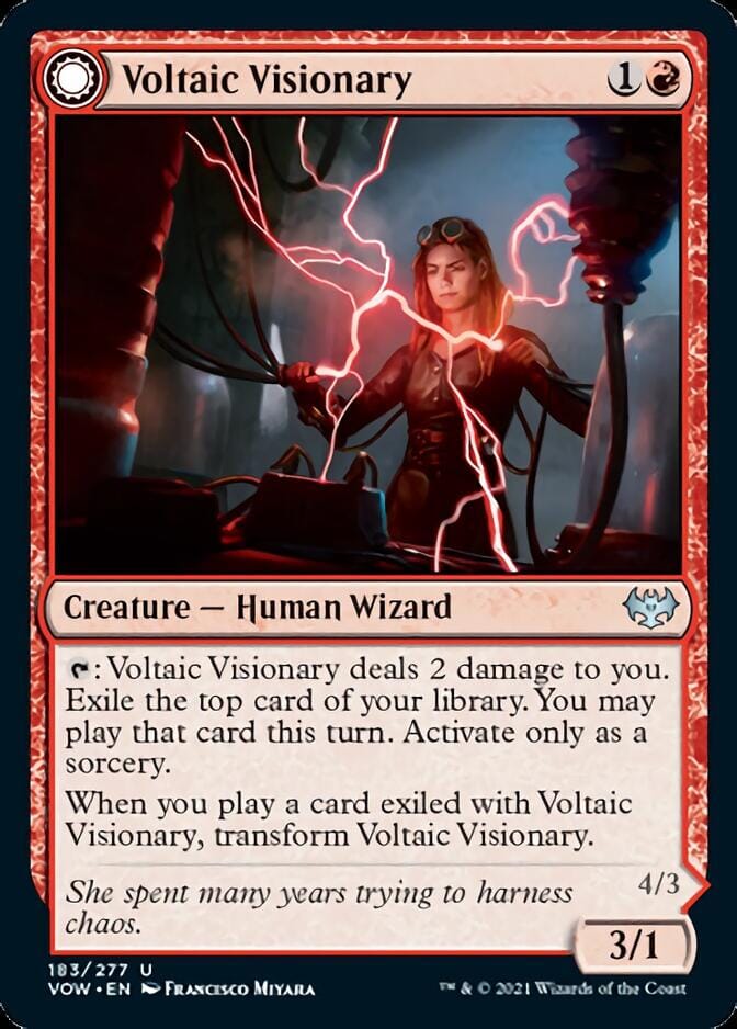 Voltaic Visionary // Volt-Charged Berserker [Innistrad: Crimson Vow] MTG Single Magic: The Gathering  | Multizone: Comics And Games