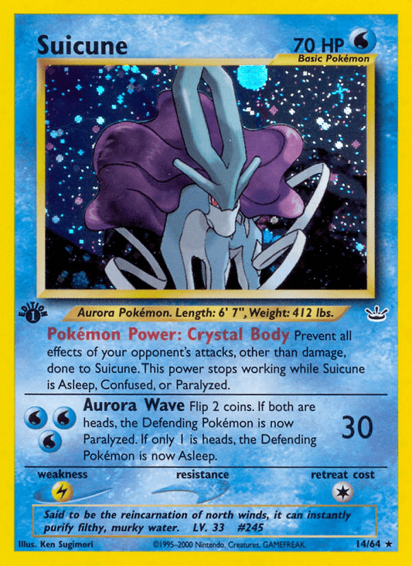 Suicune (14/64) [Neo Revelation 1st Edition] Pokemon Single Pokémon  | Multizone: Comics And Games
