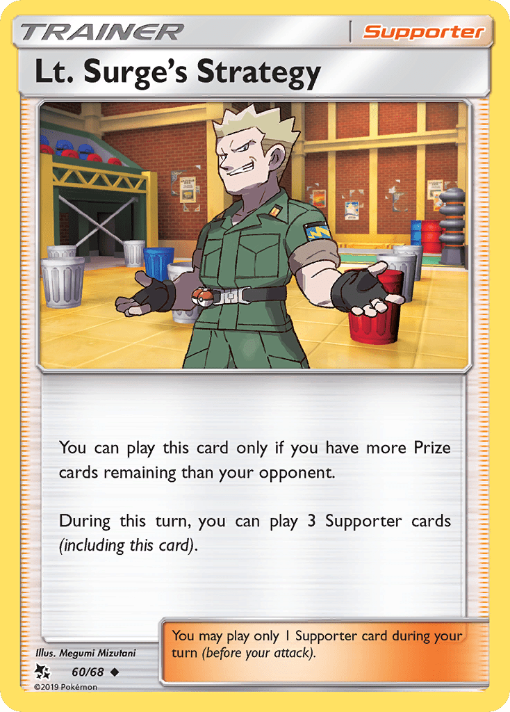 Lt. Surge's Strategy (60/68) [Sun & Moon: Hidden Fates] Pokemon Single Pokémon  | Multizone: Comics And Games
