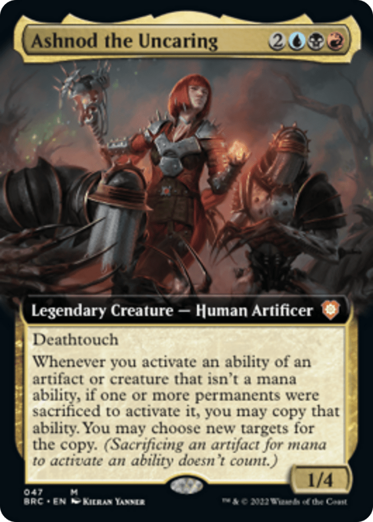 Ashnod the Uncaring (Extended Art) [The Brothers' War Commander] MTG Single Magic: The Gathering  | Multizone: Comics And Games