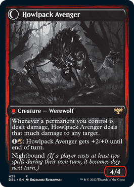 Ill-Tempered Loner // Howlpack Avenger [Innistrad: Double Feature] | Multizone: Comics And Games