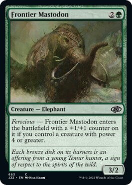 Frontier Mastodon [Jumpstart 2022] MTG Single Magic: The Gathering  | Multizone: Comics And Games