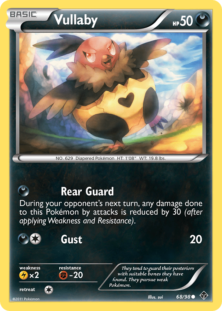 Vullaby (68/98) [Black & White: Emerging Powers] Pokemon Single Pokémon  | Multizone: Comics And Games