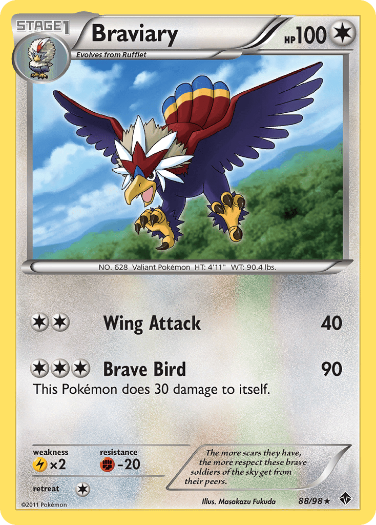 Braviary (88/98) [Black & White: Emerging Powers] Pokemon Single Pokémon  | Multizone: Comics And Games
