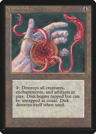 Nevinyrral's Disk [Limited Edition Beta] MTG Single Magic: The Gathering  | Multizone: Comics And Games
