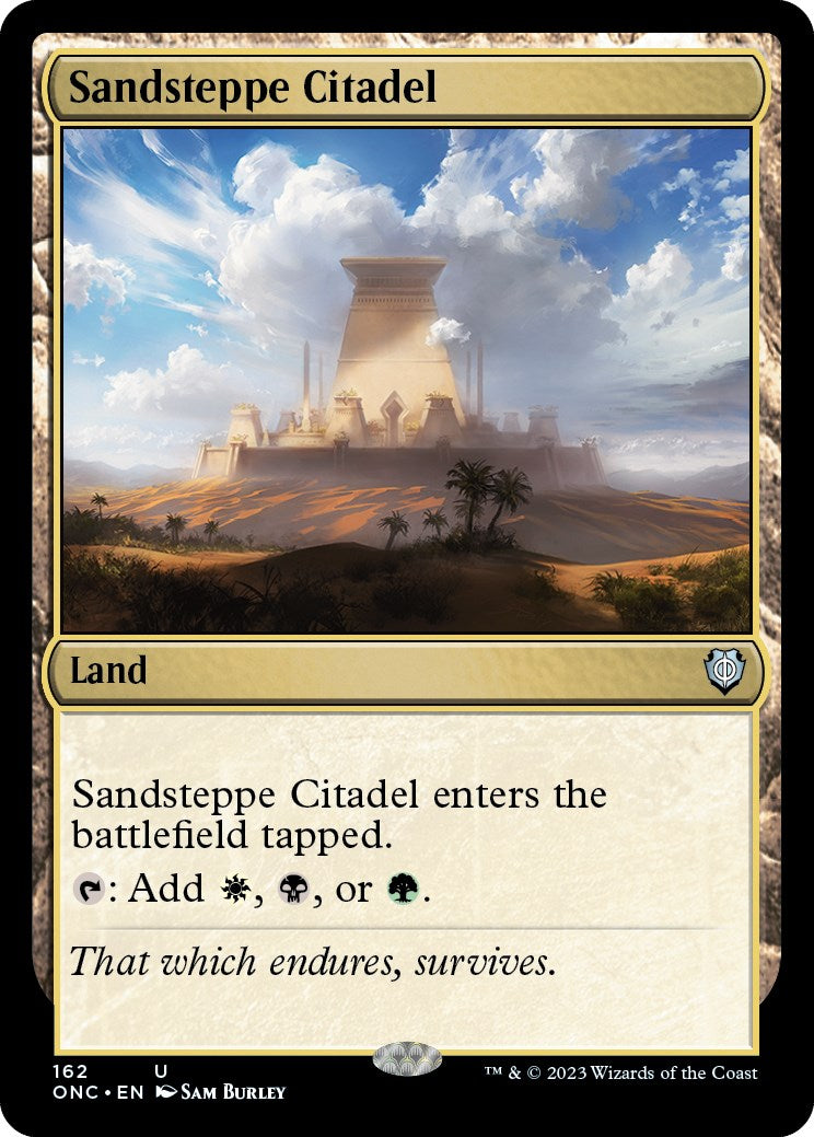 Sandsteppe Citadel [Phyrexia: All Will Be One Commander] | Multizone: Comics And Games