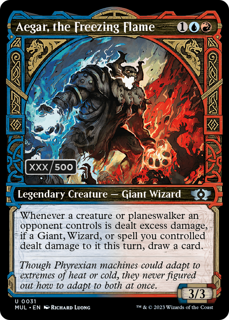 Aegar, the Freezing Flame (Serialized) [Multiverse Legends] MTG Single Magic: The Gathering  | Multizone: Comics And Games