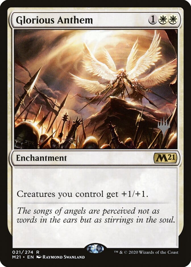 Glorious Anthem (Promo Pack) [Core Set 2021 Promos] MTG Single Magic: The Gathering  | Multizone: Comics And Games