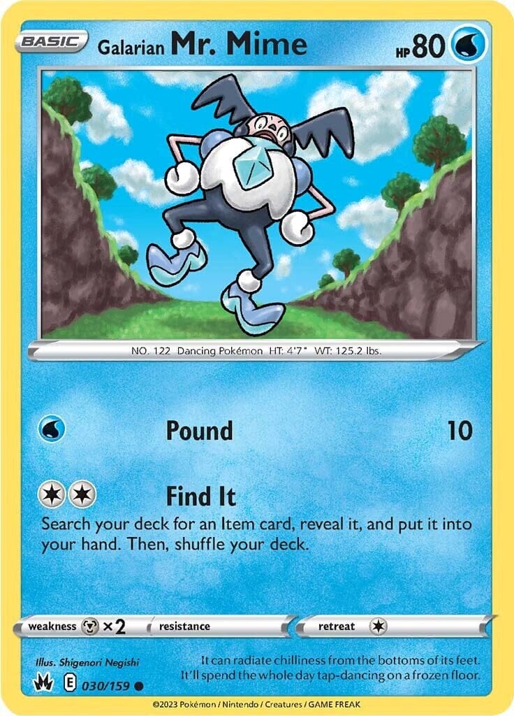 Galarian Mr. Mime (030/159) [Sword & Shield: Crown Zenith] Pokemon Single Pokémon  | Multizone: Comics And Games