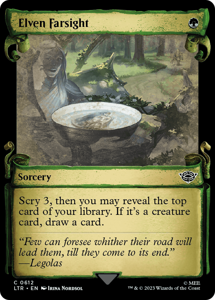 Elven Farsight [The Lord of the Rings: Tales of Middle-Earth Showcase Scrolls] MTG Single Magic: The Gathering  | Multizone: Comics And Games