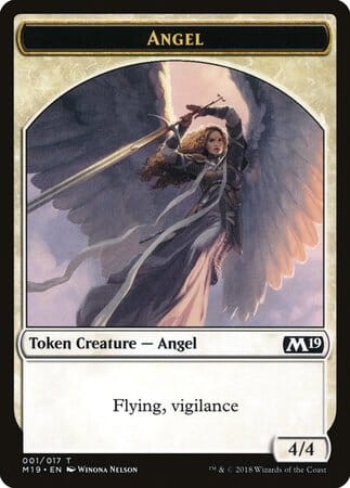 Angel Token [Core Set 2019 Tokens] MTG Single Magic: The Gathering  | Multizone: Comics And Games