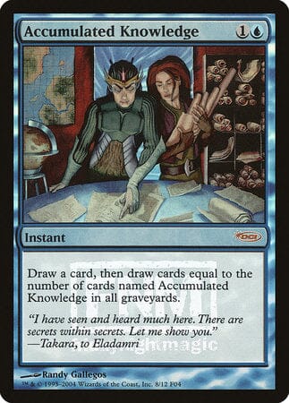 Accumulated Knowledge [Friday Night Magic 2004] MTG Single Magic: The Gathering  | Multizone: Comics And Games