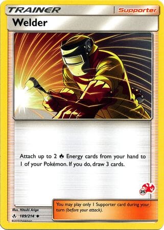 Welder (189/214) (Charizard Stamp #25) [Battle Academy 2020] Pokemon Single Pokémon  | Multizone: Comics And Games