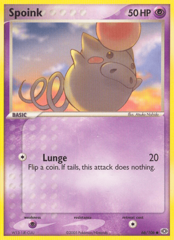 Spoink (66/106) [EX: Emerald] Pokemon Single Pokémon  | Multizone: Comics And Games