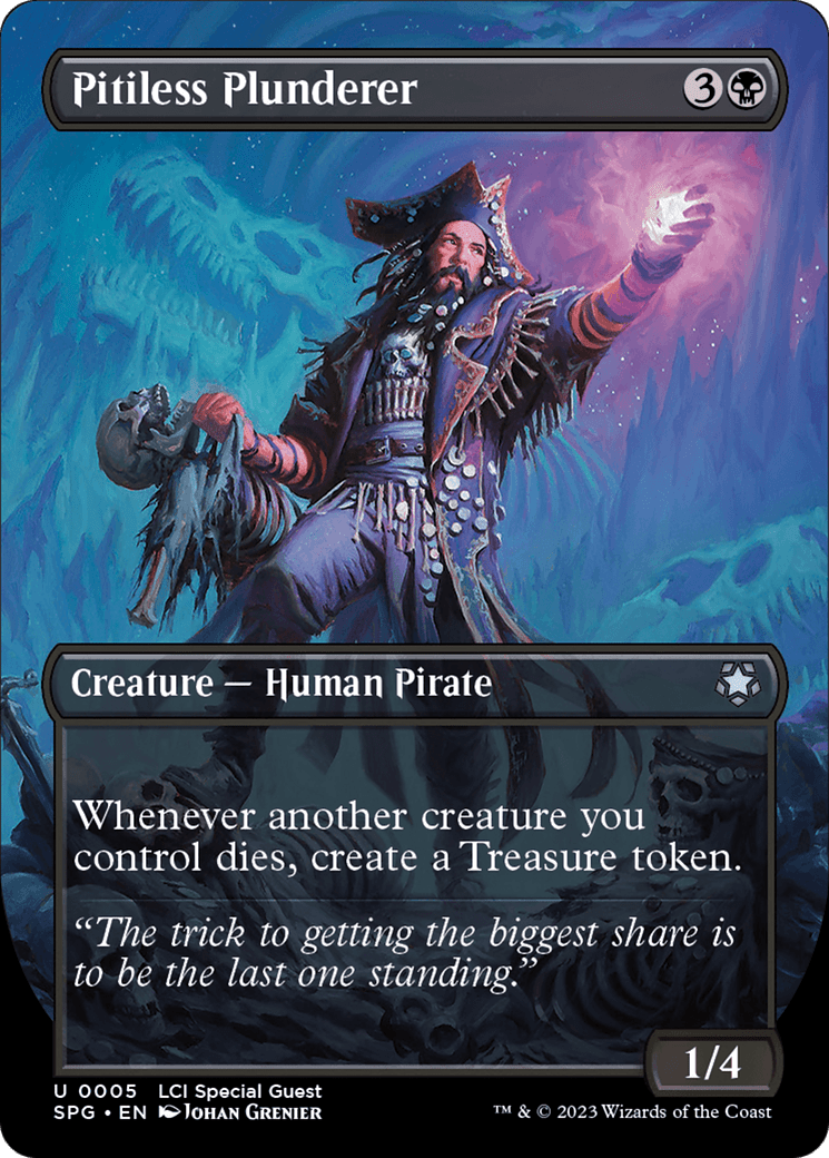 Pitiless Plunderer (Borderless) [The Lost Caverns of Ixalan Special Guests] MTG Single Magic: The Gathering  | Multizone: Comics And Games