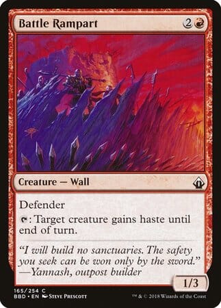 Battle Rampart [Battlebond] MTG Single Magic: The Gathering  | Multizone: Comics And Games